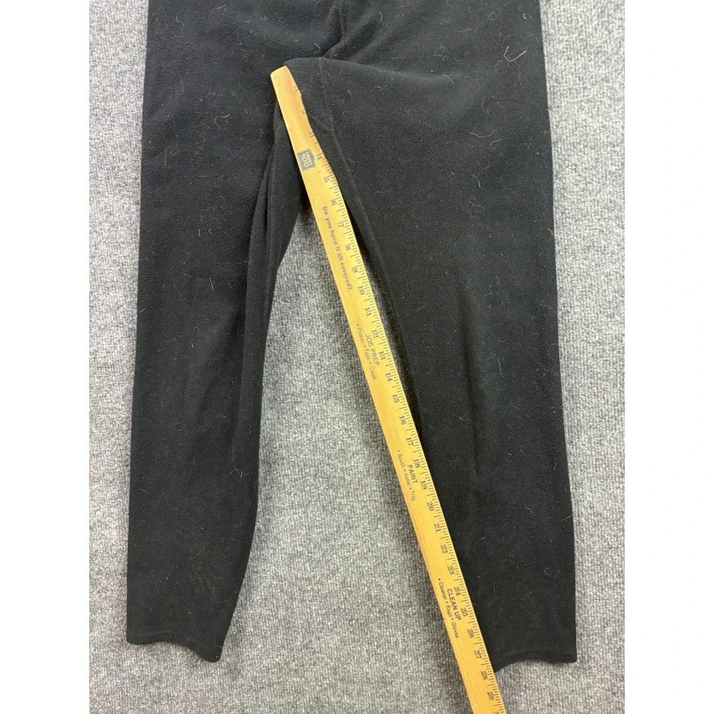 VNTG Patagonia Capilene Fleece Pants Womens M Black Base Layer Thermal Made USA